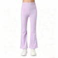 thumbnail image 2 of Mifsaly Girls Flare Leggings High Waisted Stretchy Bootcut Pants Soft Comfortable Athletic Dance Workout Bell Bottom Trousers, 2 of 9