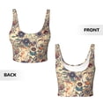 thumbnail image 6 of Uemuo Floral With Birds Pattern Women's Sports Bra - High Impact Support, Breathable, and Comfortable Athletic Bra for Running, Yoga, and Workouts, 6 of 9