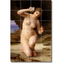 Ceramic Tile Mural-William Bouguereau Nudes 26. 32" w x 48" h using (24) 8 x 8 ceramic tiles