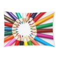 thumbnail image 1 of RYLABLUE Color Pencil Art Pillow Case Pillow Cover Two Sides Printing 20x30 inches, 1 of 2