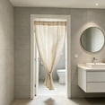 thumbnail image 4 of Linen Curtains for Living Room, Natural Semi Sheer Thick Linen Drapes Light Filtering Elegant Neutral Bohemian Grommet Bedroom Curtain Panels, 1 Panels, 4 of 6