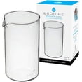 thumbnail image 1 of Repuesto de vidrio para cafeteras francesas de prensa GROSCHE diseño estándar y universal, 1 of 3