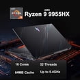 thumbnail image 4 of ASUS ROG Strix G18 G814 Gaming Laptop 18" 2.5k (2560x1600) 240Hz (100% DCI-P3) AMD 16-core Ryzen 9 9955HX (>i9-14900HX) 32GB DDR5 1TB SSD GeForce RTX 5070 RGB Backlit FHD Camera Win11 ICP Hub, 4 of 9
