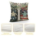 thumbnail image 4 of PHYHOO  Home Sweet Home American Stars Eucalyptus Lamb Ear Wreath Throw Pillow Covers, Patriotic Independence Cushion Case for Sofa Couch, 4 of 5