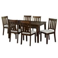 thumbnail image 6 of TMS Woodward 7-Piece Indoor Dining Set, Includes Table and Chairs, Brown/Gray, 6 of 7