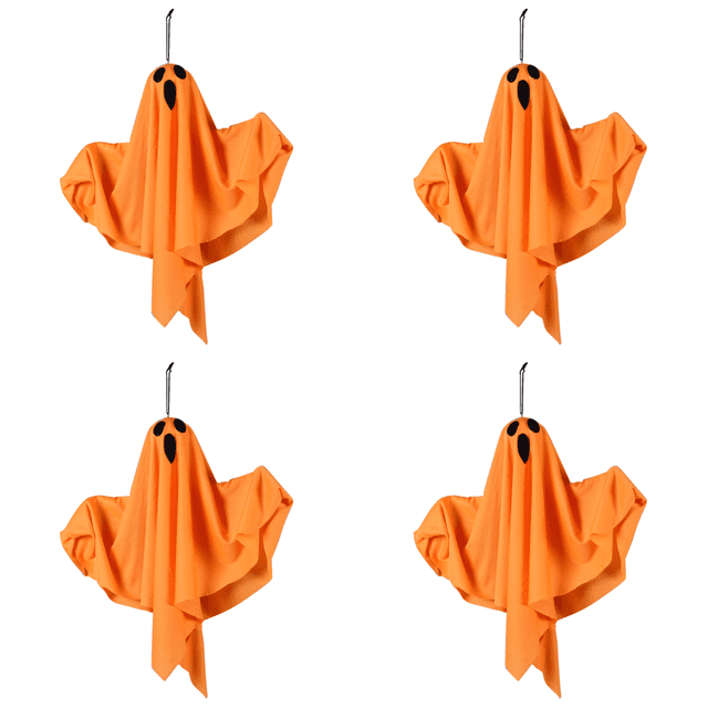 Lámpara LED Resplandeciente Fantasma para Halloween Nocturna Fiesta () Naranja