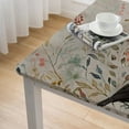 thumbnail image 4 of BANET Table Cover Decorative Washable Rectangle Tabletop Tablecloths, Kitchen, Party, Wedding, Restaurant &amp; Camping, - Spring/Summer white, 4 of 7