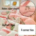 thumbnail image 6 of MorroMorn Twin Bedding Sets, Pink Strawberry Fluffy Duvet Comforter Covers Blanket Ultra Soft Kawaii Cute for Girls Kids Toddler Teen Women Twin/Twin XL Size, 6 of 6