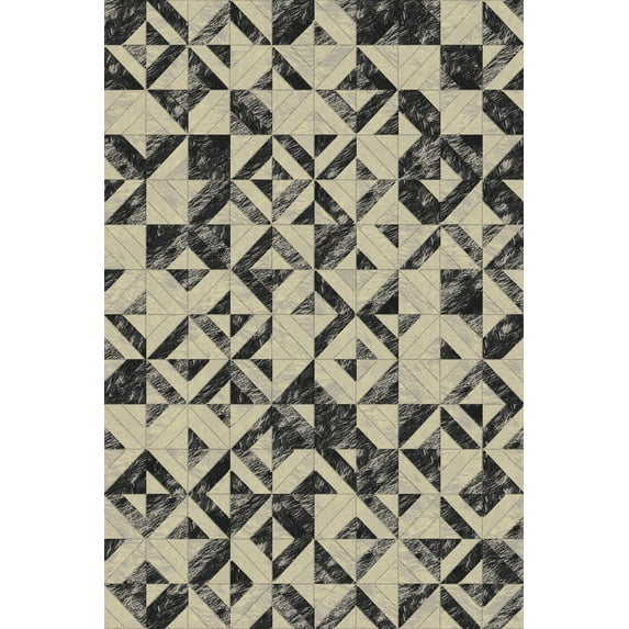 Antique Vibe Flat Weave Natural Hues Area Rug / Carpet