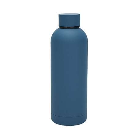 

DESTYER Outdoor Sports 500ML Vacuum Flask Portable Bottle Stainless Steel Insulated Cup Insulation Cups for Office Drinkware Supplies Navy Blue