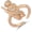 Jude, variant on Rose Gold Plated Saint Jude Ring - Adjustable Open Statement Ring with Cubic Zirconia, Religious Faith Jewelry Gift for Women Men, Trendy Daily Party Wear Accessory