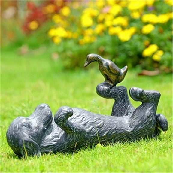SPI Home 34796 Puppy Play Garden Sculpture - 8 x 14.50 x 5.50 in.