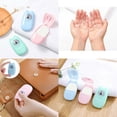 thumbnail image 2 of 50Pcs Disposable Travel Soap Portable Soap Paper Box Scented Slice Sheets, 2 of 3