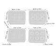 thumbnail image 2 of BESTYASH 4Ud De Silicona Transparentes Para Con Agujeros Formas Y Para Resina, 2 of 8