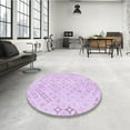 thumbnail image 4 of Ahgly Company Machine Washable Indoor Rectangle Transitional Violet Purple Area Rugs, 8' x 10', 4 of 7