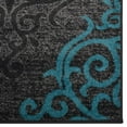 thumbnail image 6 of Rugsotic Carpets Machine Woven Heatset, Contemporary Polypropylene Area Rug, Silver,Blue, 5'x8', 6 of 7
