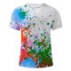 thumbnail image 3 of Playeras De Compresión Para Hombre, Camiseta De Manga Corta Con Cuello Redondo Y Estampado Floral De Moda De Verano Para Hombre, 3 of 4