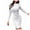 White, variant on TJAZFJPA Dress Form Mannequin Women's Dress Ladies Autumn Winter Knit Turtleneck Long Sleeves Solid Color Slim Plush Sweater Dress Work Dress Long Sleeve Maternity Dress
