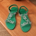 thumbnail image 5 of Fashion Plus Size Orthopedic Sandals for Womens Casual Large-Size Metal Buckle Flat Hollow-Out Outer Wear Bowknot Lightweight Flat Sandals, 5 of 5
