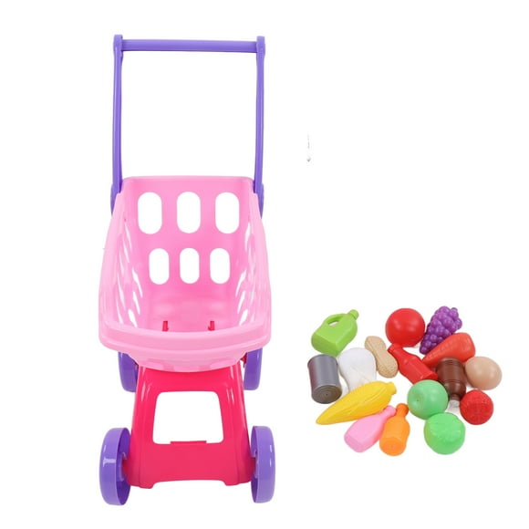 LAFGUR Fruit Shopping Cart Toys, Funny Kids Shopping Cart Toy For Children
