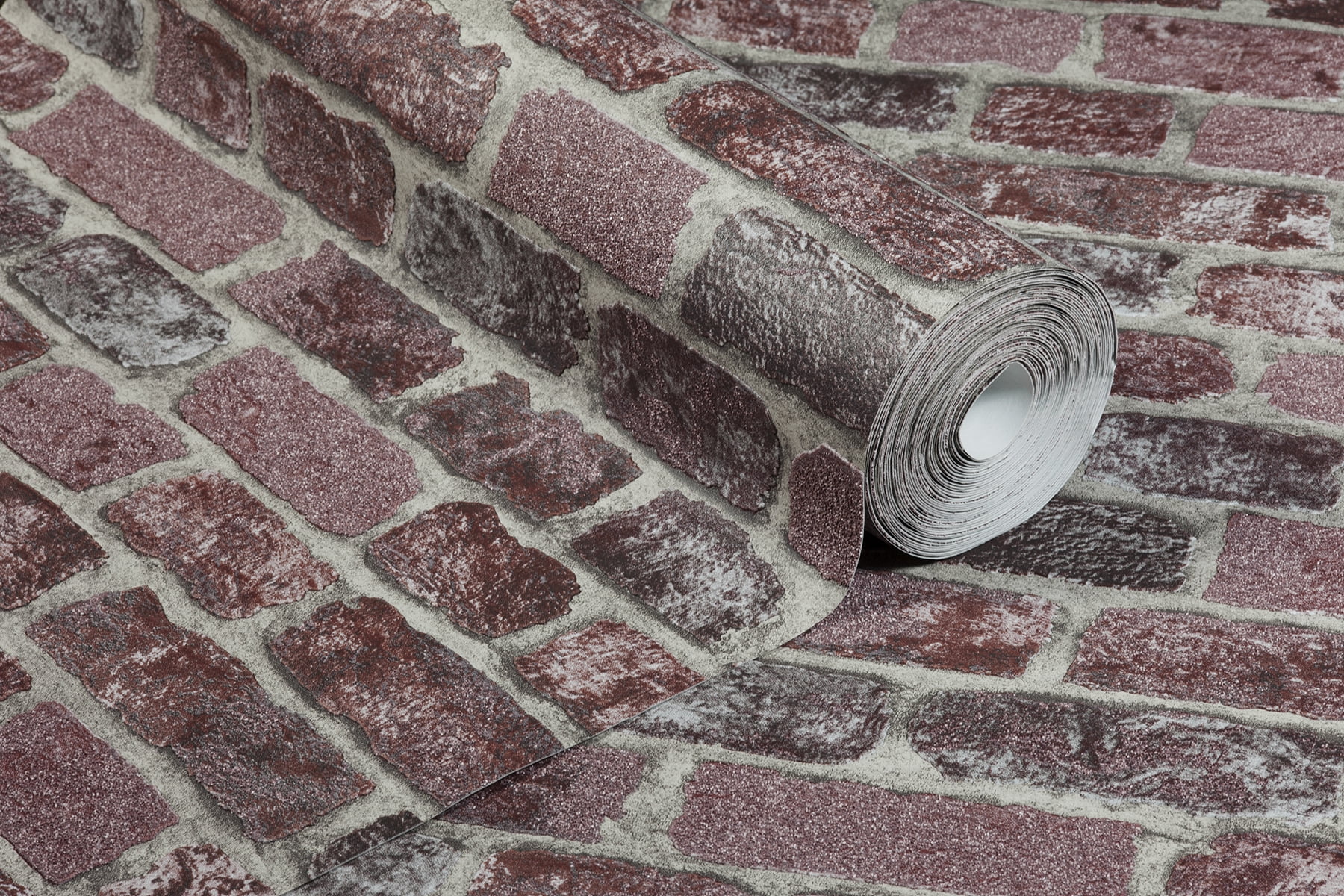 Brewster Baker Street Red Brick Unpasted Non Woven Wallpaper, 20.5-in by 33-ft, 56.4 sq. ft.