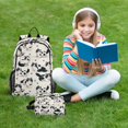 thumbnail image 7 of ALAZA Cute Cat Footprint School Backpack Lunch Box Set Student Bookbag, 7 of 7