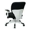 thumbnail image 3 of Scranton & Co Modern Mesh Fabric Padded Office Chair in Black/White, 3 of 4