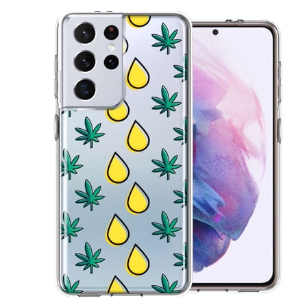 MUNDAZE for Samsung Galaxy S21 Ultra Medicinal Drip Design Double Layer Phone Case Cover