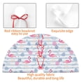 thumbnail image 4 of Picia Flamingo and Pineapple Print Christmas Tree Skirt , Christmas Tree Skirt Ornaments for Merry Christmas Holiday Party Decorations Indoor Outdoor-30", 4 of 7