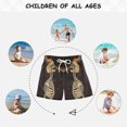 thumbnail image 6 of FORMRS Boys Swim Trunks Quick Dry Mesh Liner Boardshorts Sizes XS-XL, Skeleton Stripes, 6 of 7