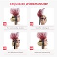 thumbnail image 6 of IBASETOY Indian Fancy Headband with Artificial Plume for Decor Golden Color Fits Most, 6 of 6