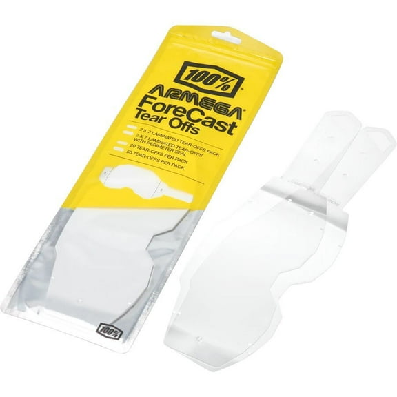 100% Tear-Offs for Armega Forecast Goggles - 20pk