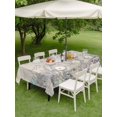 thumbnail image 4 of Outdoor Tablecloth with Umbrella Hole for Patio/Picnic/Party/Camping, Turtle Coastal Waterproof Table Cloth Rectangle Table Cover Washable, Nautical Summer Beach Coral Jellyfish Rustic (60"x 84"), 4 of 8