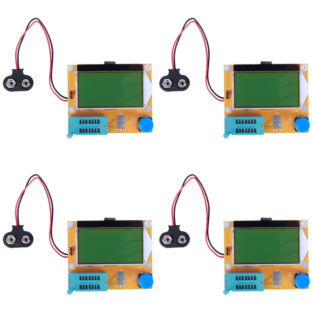LCR-T4 LCD Diodo Triodo Capacitancia Medidor ESR Probador transistores (hebilla batería)