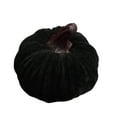thumbnail image 2 of Wdhugt Pumpkin Decor 1pcs Artificial Fake Faux Velvet Foam Fabric Pumpkins Decoration for Fall Home Farmhouse Harvest Thanksgiving Decorative Black, 2 of 4