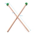 thumbnail image 4 of Graflsoa Professional Maple Wood Marimba Mallets with Rubber Heads, 365mm Length, Eco-Friendly Design, Green Option, Lightweight Percussion Sticks, 4 of 6