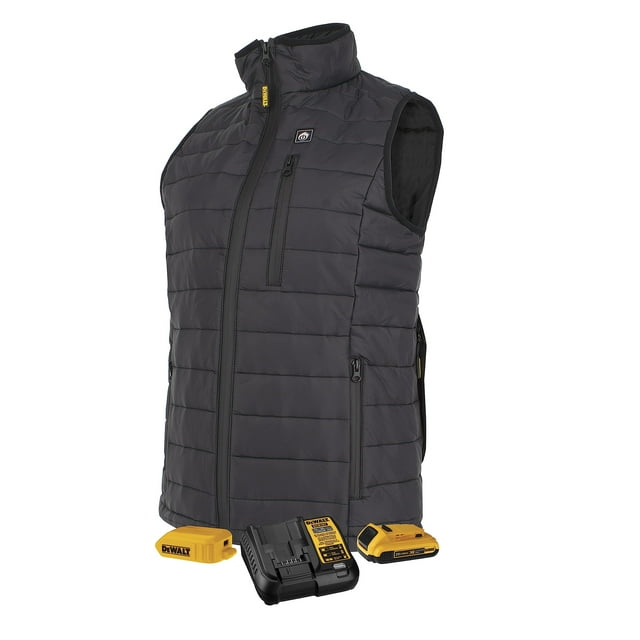 Chaleco térmico DEWALT Lightweight Puffer para mujer negro XXL
