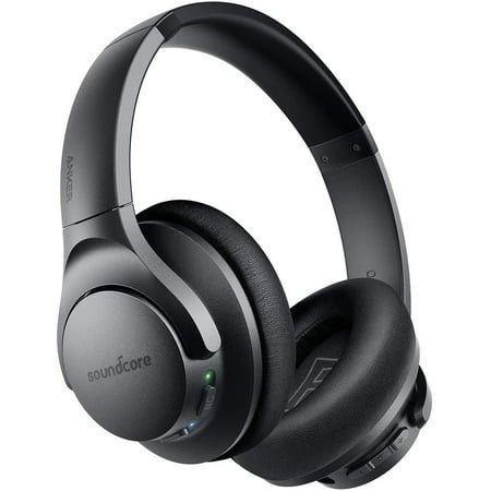 Used| Anker Soundcore Life Q20 Hybrid Active Noise Cancelling Headphone, Wireless Over Ear Bluetooth Headphones, Black