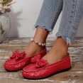 thumbnail image 6 of Crunowin Women's Round Toe Comfort Shoes, Soft Sole Casual Design Covered-Toe Everyday Flat Flats Red, 6 of 9