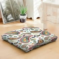 thumbnail image 5 of Boho Meditation Cushion, Paisley Square Pillow for Sitting on Floor and Yoga Practice 22 x 22, 5 of 7