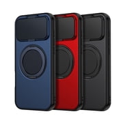 TECH CIRCLE for iPhone 17 Pro Max Case, Built-in Camera Cover / Rotating Ring Holder Kickstand, Compatible with MagSafe Charger and Magnetic Accessories, Protective Slim Phone Cover, Blue