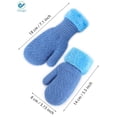 thumbnail image 3 of Deago 4 Pairs Toddler Winter Mittens Gloves Baby Boys Girls Warm Gloves Infant Thicken Knit Mittens Kids (Multi-color), 3 of 7