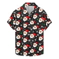 thumbnail image 2 of Elvqul Button up Shirts for Men Christmas Vacation Print Short Sleeve Mens Shirts Funny, 2 of 5