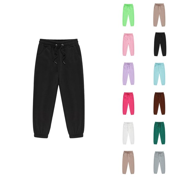 Girls' Autumn Winter Style Long Pants Sports Elastic Children's Pants Boys Pants