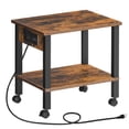 thumbnail image 1 of HOOBRO 2-Tier Printer Stand with Charging Station, Under Desk Printer Table, Printer Cart with Storage Shelves, Printer Shelf for, 1 of 1
