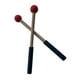 thumbnail image 2 of Baquetas de silicona de 2 piezas con mango de madera para profesionales y principiantes Rojo, 2 of 9