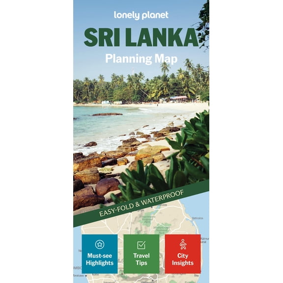 Map Lonely Planet Sri Lanka Planning Map, (Paperback)