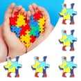 thumbnail image 5 of Autism Awareness Pins - 5PC Multi-Color Puzzle Piece Lapel Pins - Enamel Ribbon Brooches for Shirts, Jackets & Accessories - Symbol of Support & Advocacy, 5 of 7