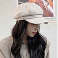 thumbnail image 3 of SikaFu Internet Celebrity New Breda Hat Retro Octagon Autumn Winter Hat Clothing With Pure Color Peaked Cap, 3 of 8