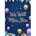 thumbnail image 4 of Decorative Design Farewell Banner Colorful Balloons We Will Miss You for Farewell Party Office Graduation Retirement, 4 of 8